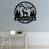 Rhodesian Ridgeback Metal Sign, Custom Dog Name Sign, Dog Memorial Gift, Rhodesian Ridgeback Wall Decor, Dog Lovers Wall Art, Pet Lover Gift