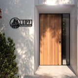 Custom Horse Farmhouse Metal House Number Sign, Custom Address Sign, Personalized Address Plaque, Street Name Sign, Front Door Sign