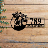 Custom Floral Horse Farmhouse Metal Wall Art LED Light, Personalized Horse Flower Name Sign, Horse Barn Sign, Outdoor decor, Farmer Gift