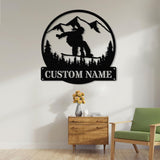 Personalized Ski Trip Metal Wall Art with LED Lights, Custom Ski Goggles Sign, Snowboarding Winter Sport Decor, Skier Gift, Christmas Gifts