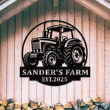 Custom Tractor Driver Metal Wall Art, Tractor, Personalized Farm Tractor Name Sign, Home Decor Farm Truck, Gift For Farmer