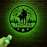 Custom Turkey Hunting Metal Wall Art, Personalized Hunter Name Sign for Home Cabin Decor, Hunting Sign, Hunter Gifts, Dad Gifts