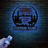 Personalized Metal Bear Sign, Bear Cabin Sign, Cabin Decor, Outdoor Metal Sign, Hunter Gift, Hunting Gift, Bear Decor, Gift for Dad