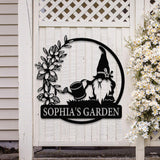 Personalized Garden Gnome Yard Stake, Custom Gnome Gifts, Gnome Metal Art, Yard Decor, Outdoor Lawn Decor, Garden Decor