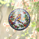 Hummingbirds and Wild Flowers Suncatcher, Hummingbird Lovers, Window Hanging, Hummingbird Suncatcher, Hummingbird Gifts, Gift for Mom