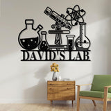 Custom Scientist Name Metal Sign,Science Class Sign,Personalized Classroom Sign,Classroom Decor,Chemist Sign,Laboratory Sign,Teacher Gift