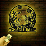 Personnalized Reef Metal Wall Art with Led Lights, Fish Coral Reef Metal Wall Decor, Reef Metal Sign, Aquarium Sign, Fish Lover Gift