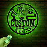 Personalized Kayak Lake House Metal Wall Art LED Lights, Custom Kayak Name Sign Home Decor, Kayak Metal Sign, Housewarming Gift