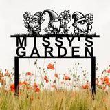 Personalized Garden Gnome Yard Stake, Custom Gnome Gifts, Gnome Metal Art, Yard Decor, Outdoor Lawn Decor, Garden Decor, Front Porch Decor