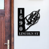 Personalized Chicken House Number, Chicken Home Number Metal Wall Sign, Hen Animal Outdoor House Address Sign, Farm Home Address Metal