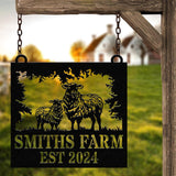 Custom Sheep Farm Sign, Sheep Metal Sign, Sheep Farmhouse Sign, Sheep Metal Wall Art, Farmhouse Ranch Decor,Farmer Gift