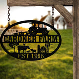 Personalized Farmhouse Sign, Metal Farm Sign, Custom metal farm name sign, Metal Barn Sign, Ranch Metal Sign, Farmer Gift, Barn Gate Plaque