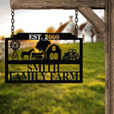 Personalized Farmhouse Sign, Metal Farm Sign, Custom metal farm name sign, Metal Barn Sign, Ranch Metal Sign, Farmer Gift