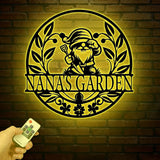 Personalized Garden Gnome Metal Sign Custom Gnome Gifts, Gnome Metal Art, Yard Decor, Outdoor Lawn Decor, Garden Decor, Front Porch Decor