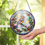 Hummingbirds and Wild Flowers Suncatcher, Hummingbird Lovers, Window Hanging, Hummingbird Suncatcher, Hummingbird Gifts, Gift for Mom