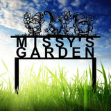 Personalized Garden Gnome Yard Stake, Custom Gnome Gifts, Gnome Metal Art, Yard Decor, Outdoor Lawn Decor, Garden Decor, Front Porch Decor