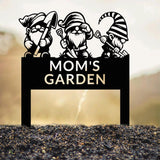 Personalized Garden Gnome Yard Stake, Custom Gnome Gifts, Gnome Metal Art, Yard Decor, Outdoor Lawn Decor, Garden Decor, Front Porch Decor