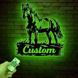 Horse Ranch Sign, Metal Farm Sign, Ranch Sign, Farm Sign, Personalized Farm Sign, Farming Signs, Custom Horse Sign, Gift For Her, Home Decor