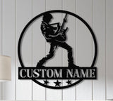 Personalized Guitarist Musician Name Metal Sign with Led Lights, Custom Guitar Metal Sign, Guitar Studio Sign, Gift for Guitarist