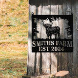 Highland Cow Metal Sign, Custom Highland Cow Wall Art, Personalized Highland Cow Farm Sign, Farmhouse Decor, Ranch Decor, Cow Door Hanger