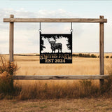 Highland Cow Metal Sign, Custom Highland Cow Wall Art, Personalized Highland Cow Farm Sign, Farmhouse Decor, Ranch Decor, Cow Door Hanger