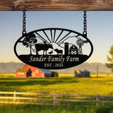 Personalized Farmhouse Sign, Metal Farm Sign, Custom metal farm name sign, Metal Barn Sign, Ranch metal sign, Farmer Gift
