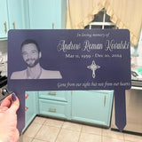 Custom Photo Grave Marker, Temporary Grave Marker With Photo, Outdoor Memorial Plaque, Sympathy Plaque, Remembrance Plaque