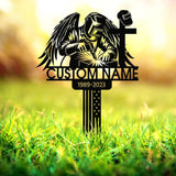 Personalized Welder Memorial Metal Stake, Welding Stake Metal Sign, Custom Welder Loss Gift, Welder Name Sign, Yard Stake, Dad Loss Gift