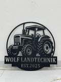 Custom Tractor Driver Metal Wall Art, Tractor, Personalized Farm Tractor Name Sign, Home Decor Farm Truck, Gift For Farmer