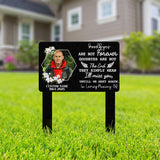 Custom Photo Memorial Stake Sign, Personalized Grave Marker with Picture and Quote, Outdoor Cemetery Garden Tribute for Loved Ones