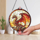 Celestial Moon and Star Stained Glass Suncatcher, Starry Night Window Ornament, Handmade Gift, Unique Holiday Decor, Gift For Mom