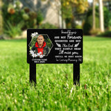 Custom Photo Memorial Stake Sign, Personalized Grave Marker with Picture and Quote, Outdoor Cemetery Garden Tribute for Loved Ones