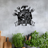 Custom Tractor Mechanic Metal Sign, Personalized Farm Tool Shop Sign with Garage Decor, Unique Gift for Farmers and DIY Enthusiasts