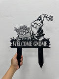 Personalized Garden Gnome Yard Stake, Custom Gnome Gifts, Gnome Metal Art, Yard Decor, Outdoor Lawn Decor, Garden Decor, Front Porch Decor