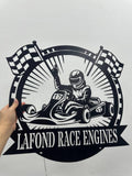 Personalized Go Kart Racing Metal Sign with LED Light, Custom Go Kart Racing Sign, Go Kart Racer Name Sign, Go Kart Gifts, Kart Racer Gift