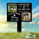 Custom Photo Grave Marker, Temporary Grave Marker With Photo, Outdoor Memorial Plaque, Sympathy Plaque, Remembrance Plaque