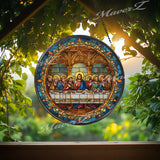 The Last Supper Suncatcher: Christian Religious Window Decor