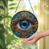 Mystic Eye Suncatcher: Blue Evil Eye Glass Window Hanging