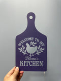 Custom Welcome To My Kitchen Metal Kitchen Sign with Led Light, Kitchen Decor, Name Kitchen Sign, Farmhouse Kitchen Decor, Cooking Gifts