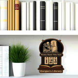 Books Read This Year Tracker - Gothic Skeleton Reading Sign, Spooky Book Lover Gift, Book Funny Quote, Just One More Chapter Library Counter