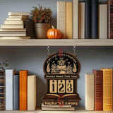 Books Read This Year Tracker - Gothic Skeleton Sitting Reading Sign, Just One More Chapter Library Counter, Spooky Book Lover Gift