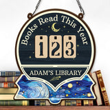 Personalized Books Read Tracker,Books Read This Year Counter,Bookshelf Decor,Gift for Reader,Book Lover,Bookish Gift,Book End,Book Club Gift