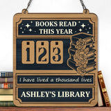Books To Read Wooden Tracker, Vantage Book Tracker Sign, Personalized Library Decor, Book Lover Gift, Reading Progress Display, Bookish Gift