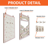 Books Read This Year Tracker - Pastel Floral Bookshelf Sign, Shabby Chic Wooden Library Decor, Personalized Reading Counter, Cozy Book Gift