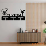 irl Gymnastics Medal Hanger with Led Light Personalized Name Metal Sign Gymnast Medal Holder Monogram Gymnast Medal