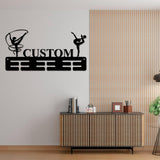 irl Gymnastics Medal Hanger with Led Light, Personalized Name Metal Sign, Gymnast Medal Holder Monogram, Gymnast Medal Display Hanging,Gifts for Gymnast