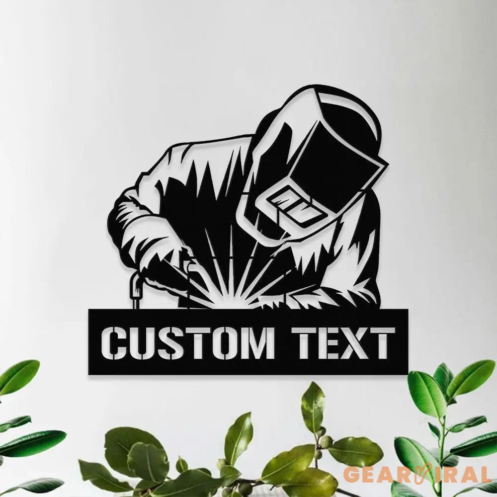 Ironworker Stick Welder Metal Sign Personalized Ironworker Name Led Metal Sign Outdoor Door Decor Stick Welder Wall Art