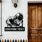 Ironworker Stick Welder Metal Sign Personalized Ironworker Name Led Metal Sign Outdoor Door Decor Stick Welder Wall Art