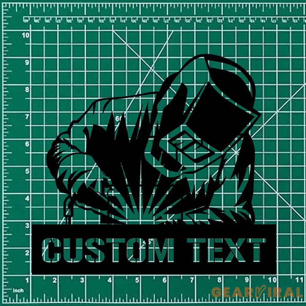 Ironworker Stick Welder Metal Sign Personalized Ironworker Name Led Metal Sign Outdoor Door Decor Stick Welder Wall Art