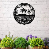 Island Dreams Metal Wall Art Housewarming Gif Personalize Metal Sign Island Metal Decor,Housewarming Island Wall art